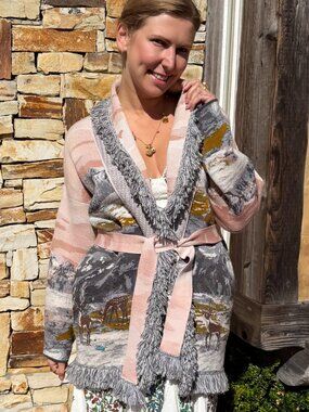 ALANUI Highlands of Iceland Cardigan in Multicolor, Size X-Small